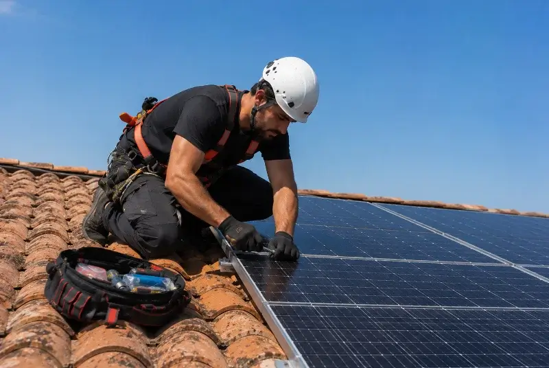 Maintenance et monitoring de panneaux solaires à Ruffiac
