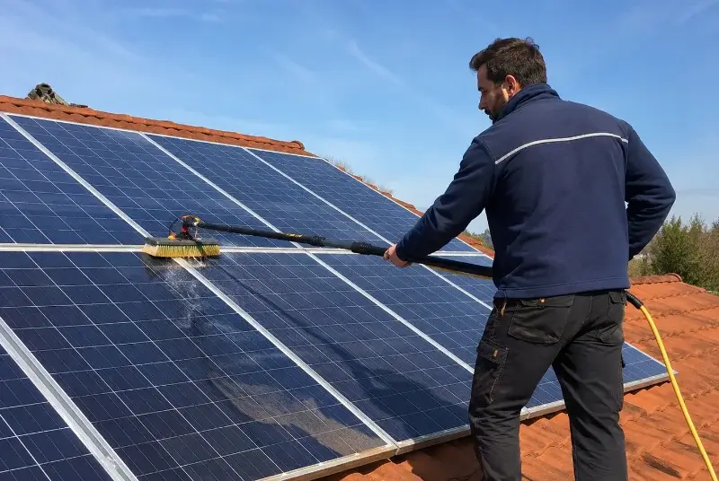 Nettoyage et entretien de panneaux solaires à Ruffiac